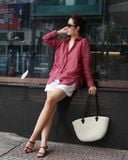  Ruxa Shirt - Hồng mận 