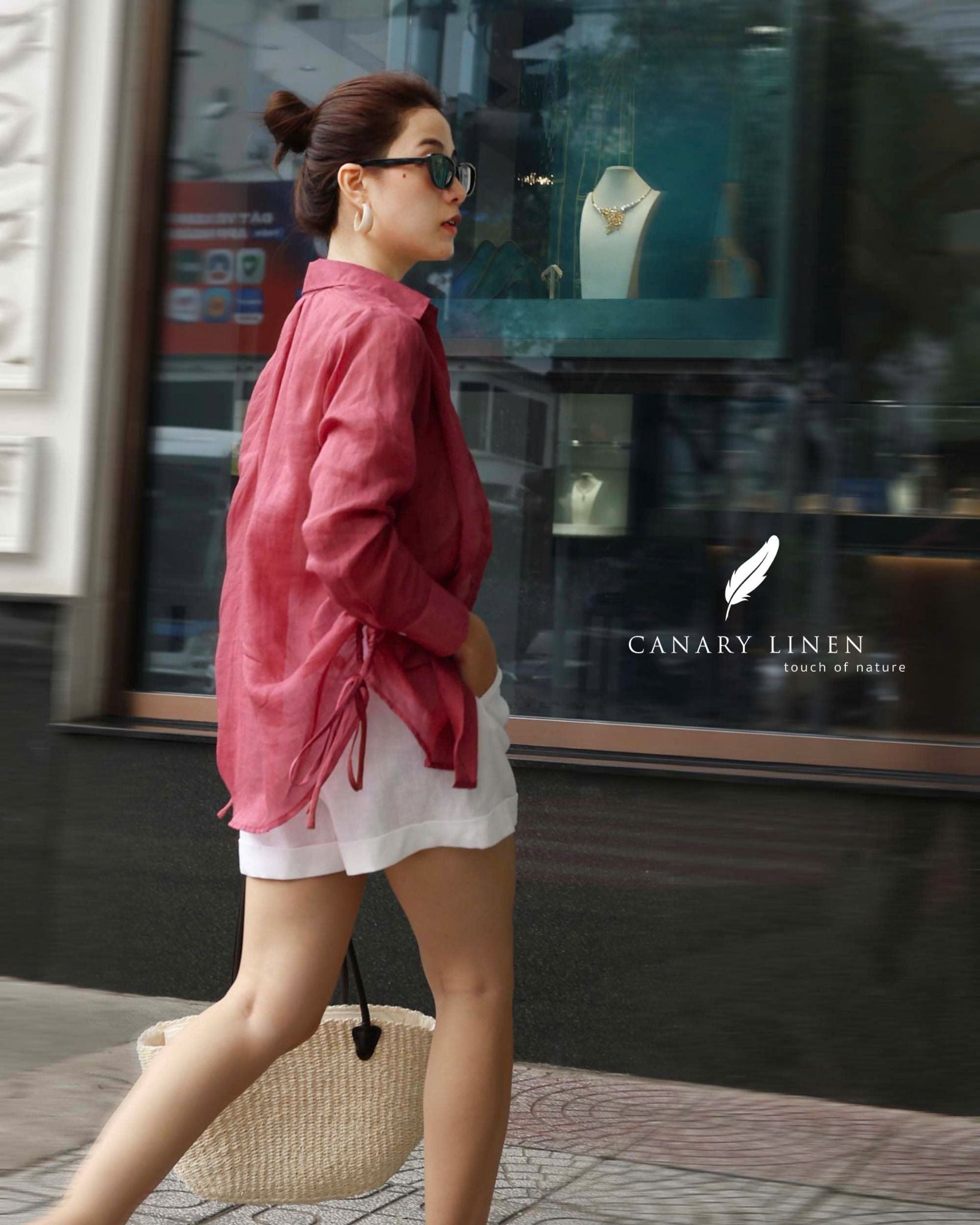  Ruxa Shirt - Hồng mận 