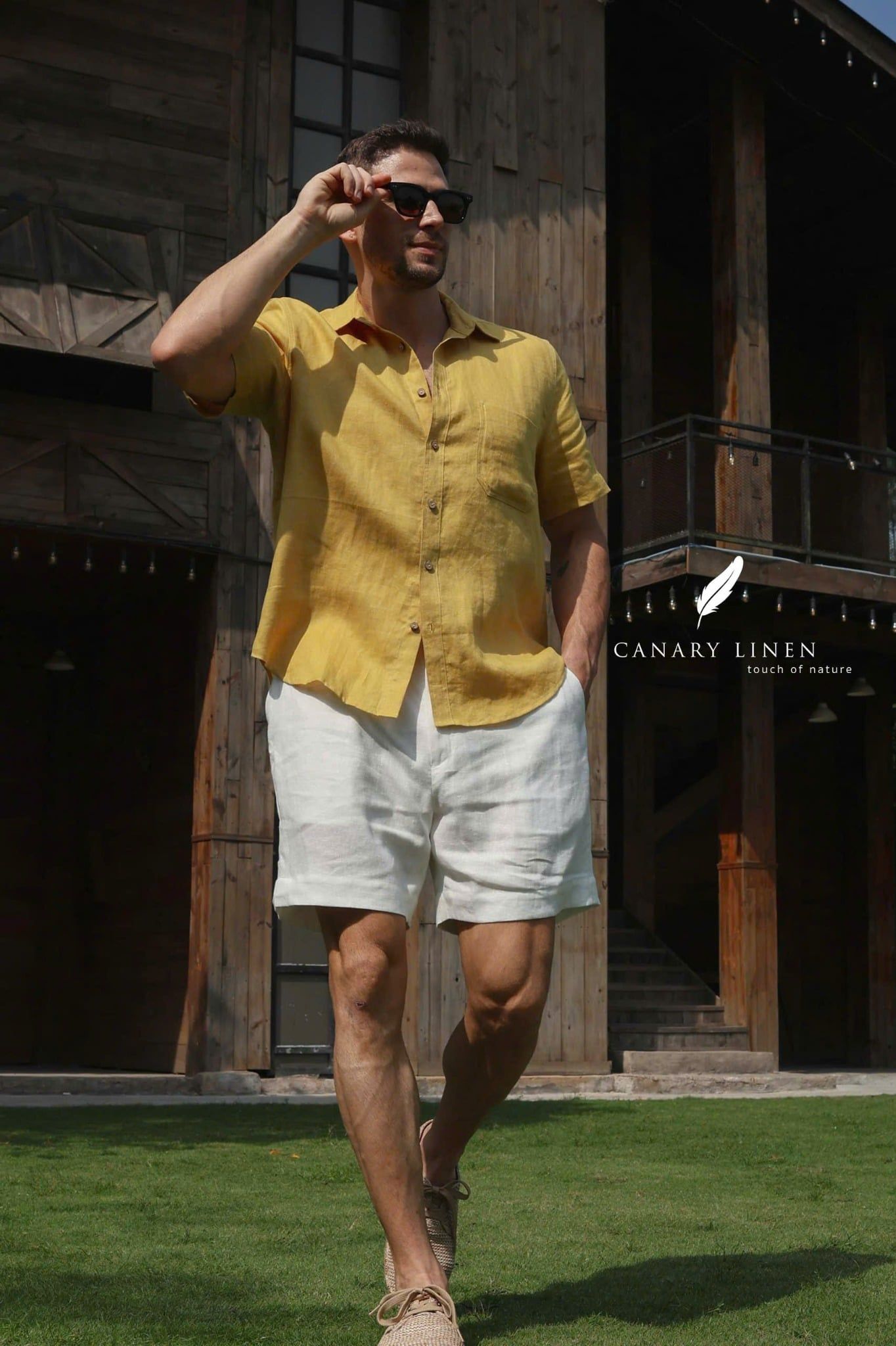  Plain Shorts - Trắng 