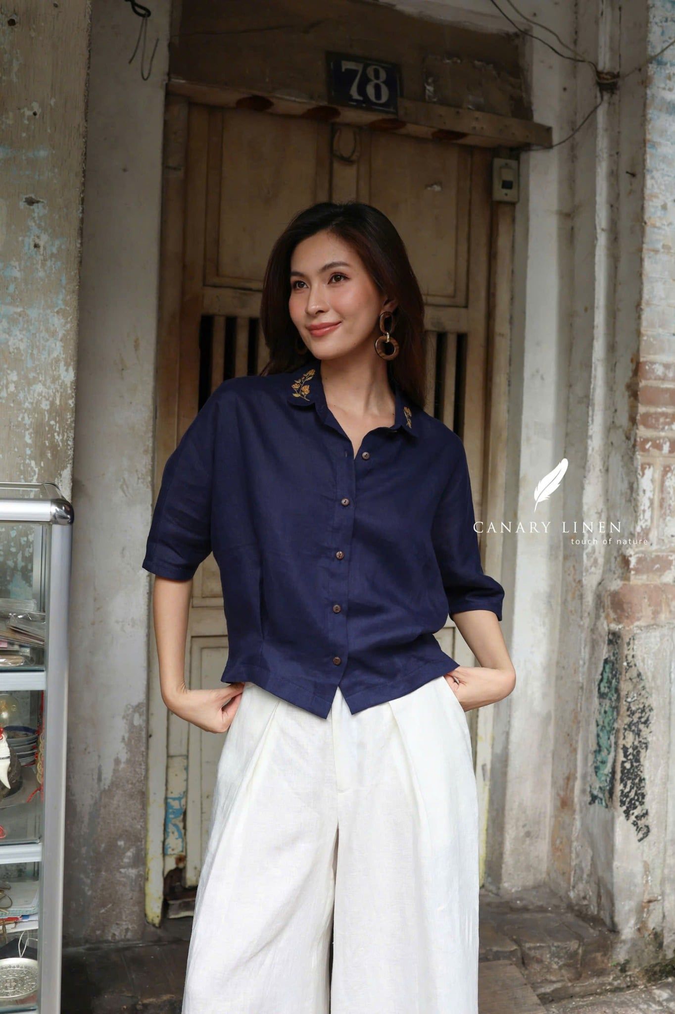  Rusea Shirt - Xanh navy 