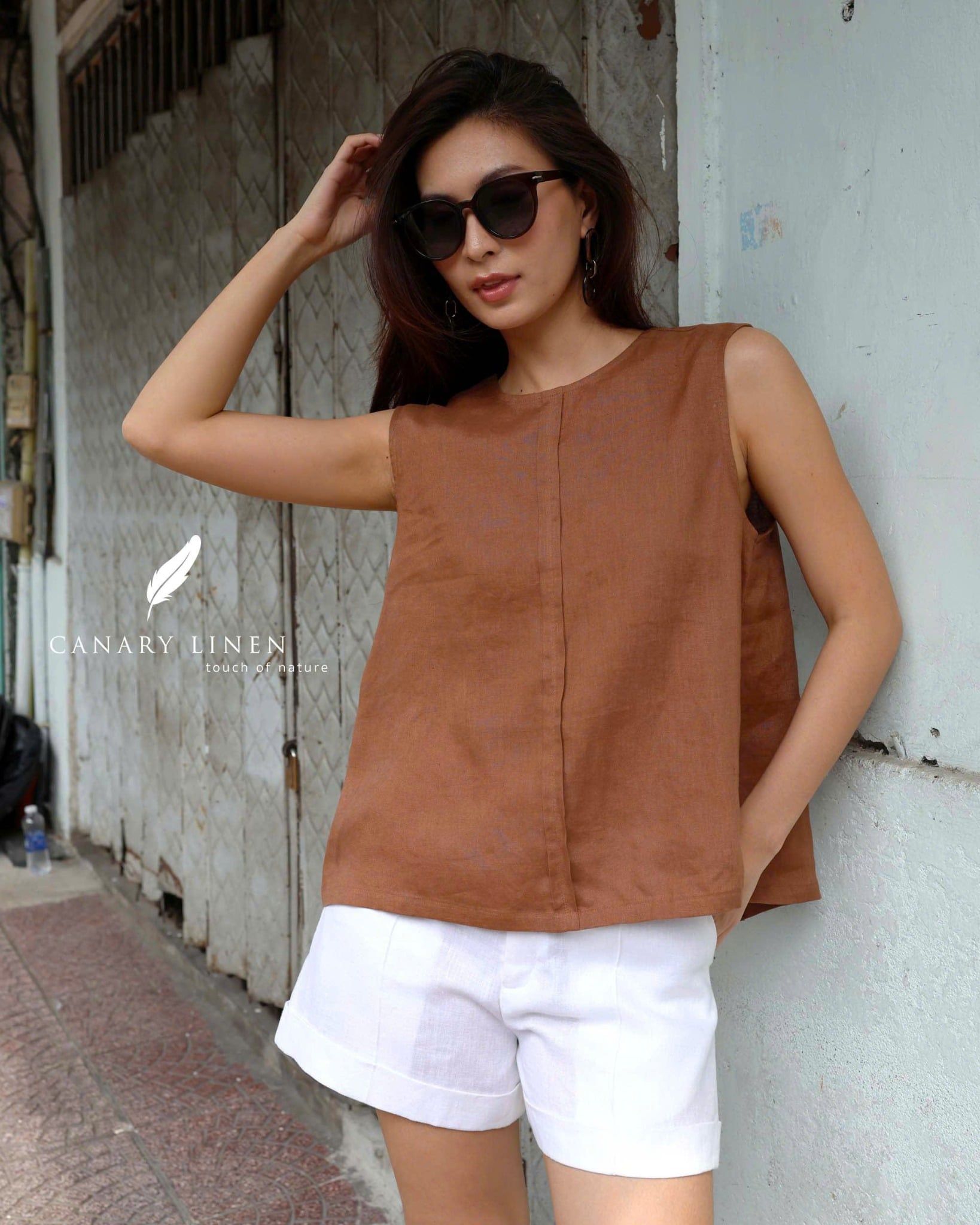  Line Shorts - Trắng 