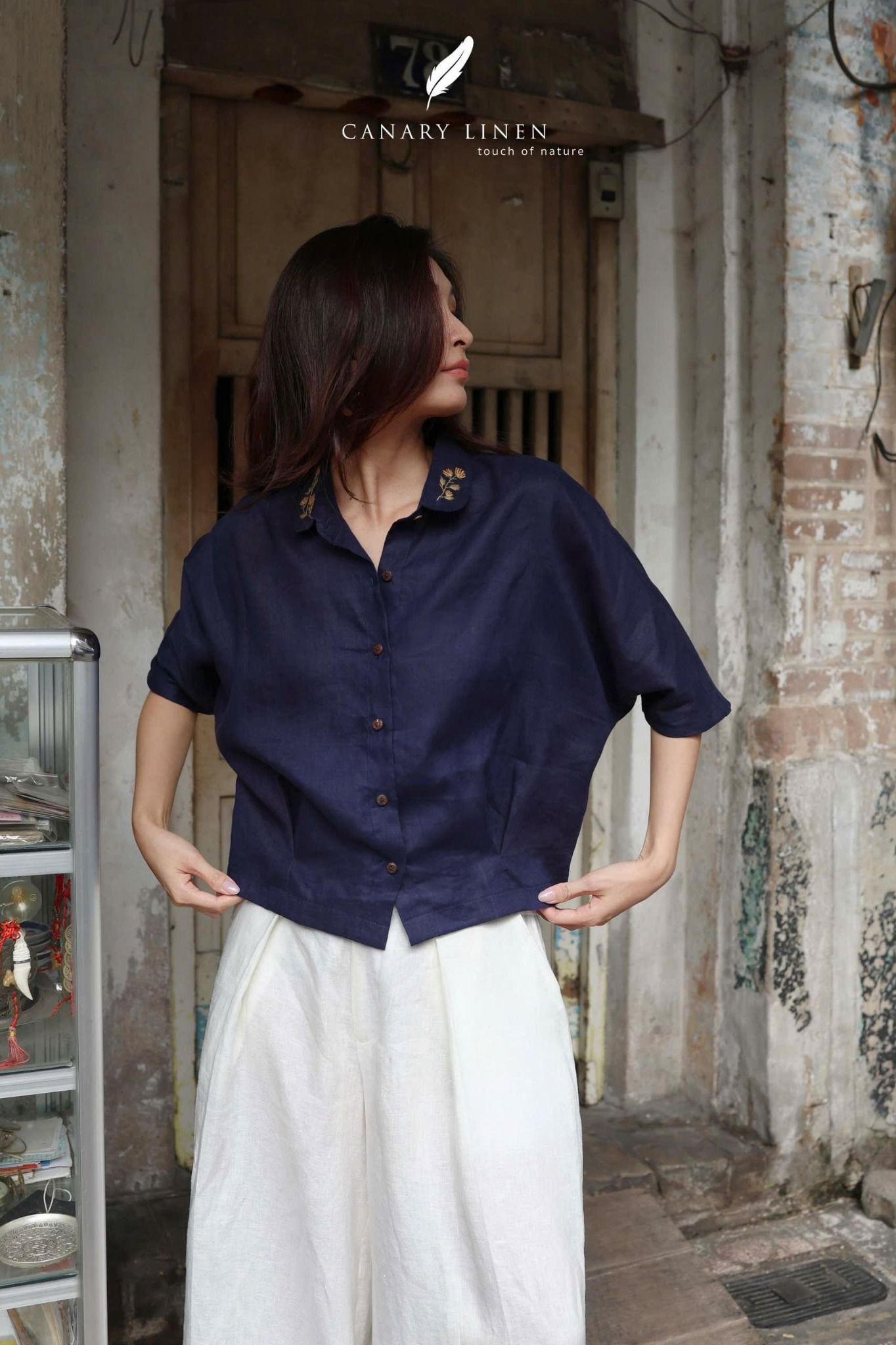  Rusea Shirt - Xanh navy 