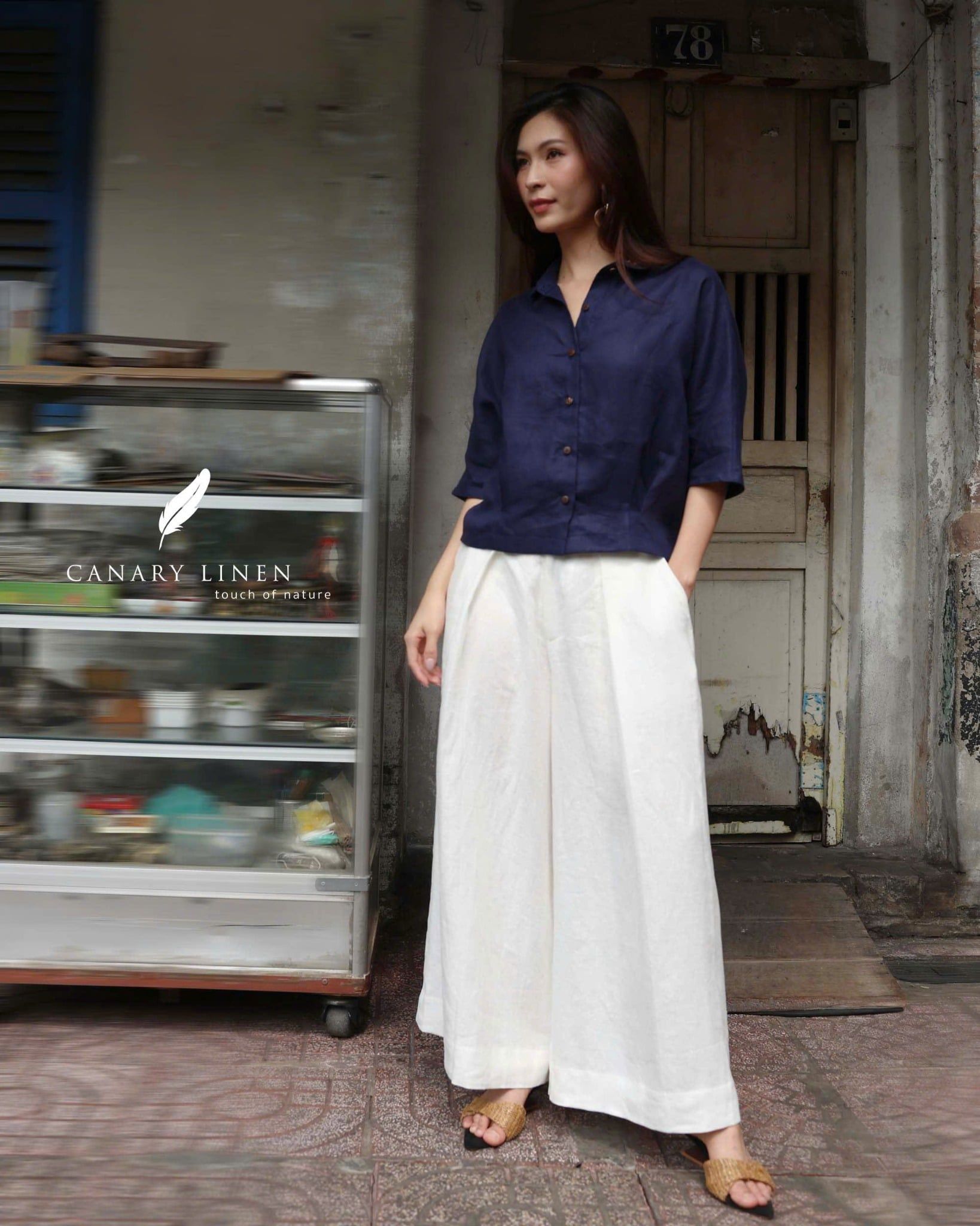  Wide Pants - Trắng 