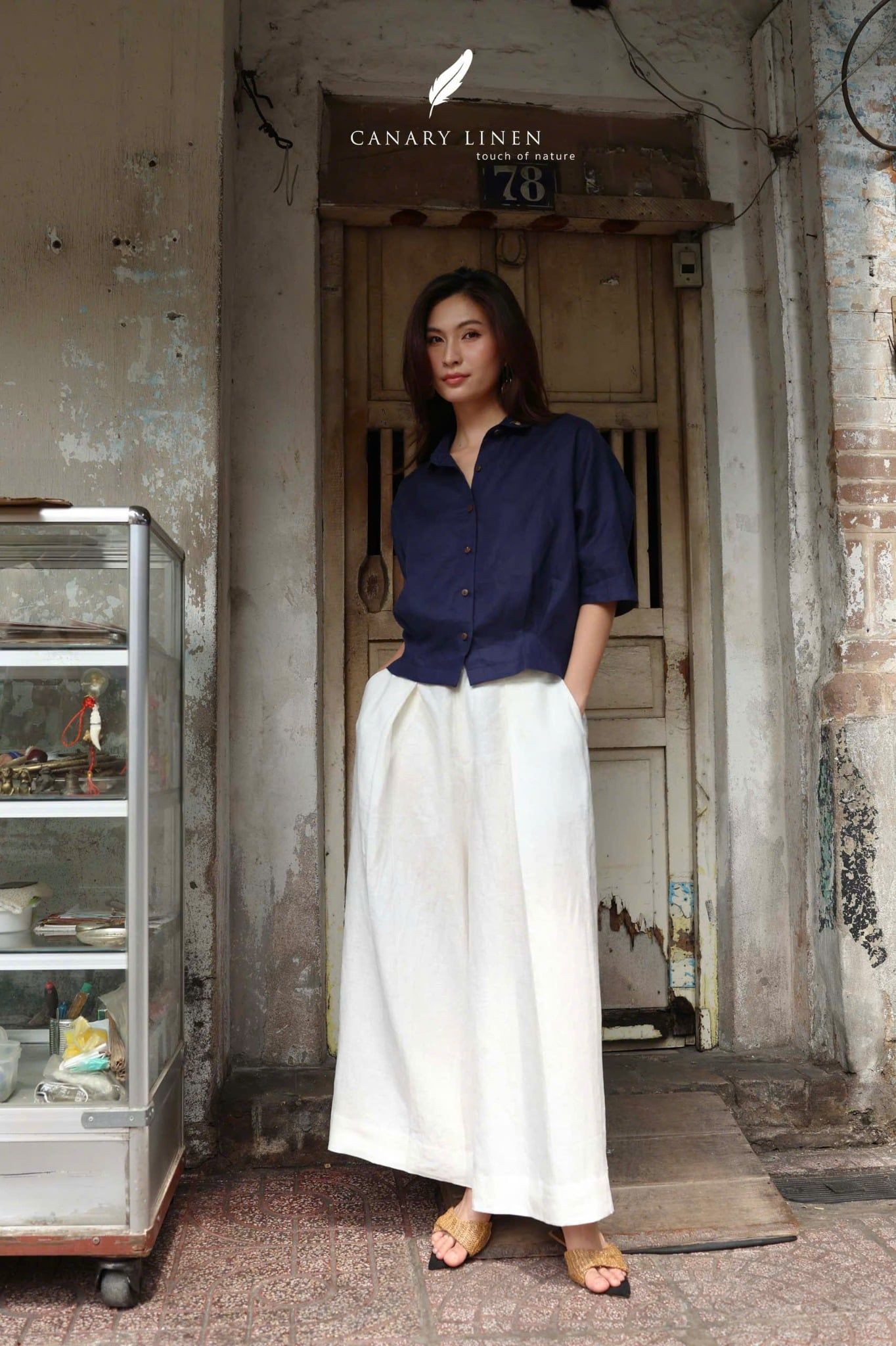  Wide Pants - Trắng 