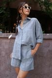  Line Shorts - Xanh nhạt 