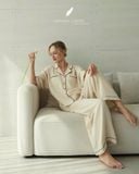  Calma Set - Kem viền đen 