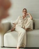  Calma Set - Kem viền đen 