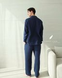  Men - Cove Set - Xanh navy viền xám 