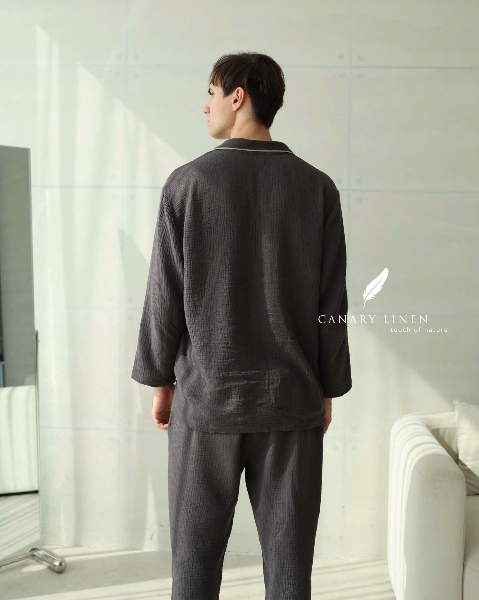  Men - Cove Set - Xám đậm viền nhạt 