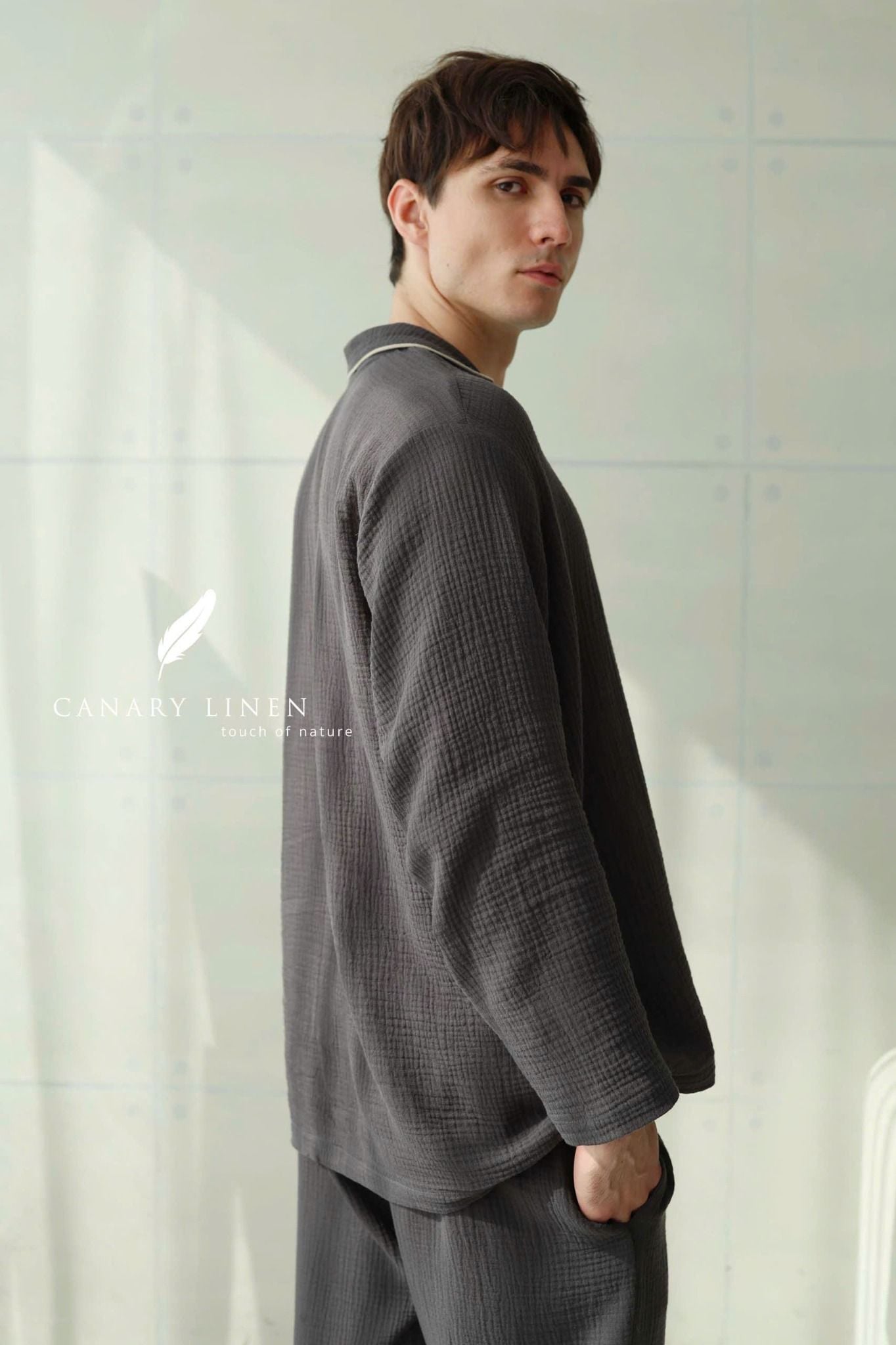  Men - Cove Set - Xám đậm viền nhạt 