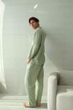  Men - Cove Set - Xanh đậu viền nâu 