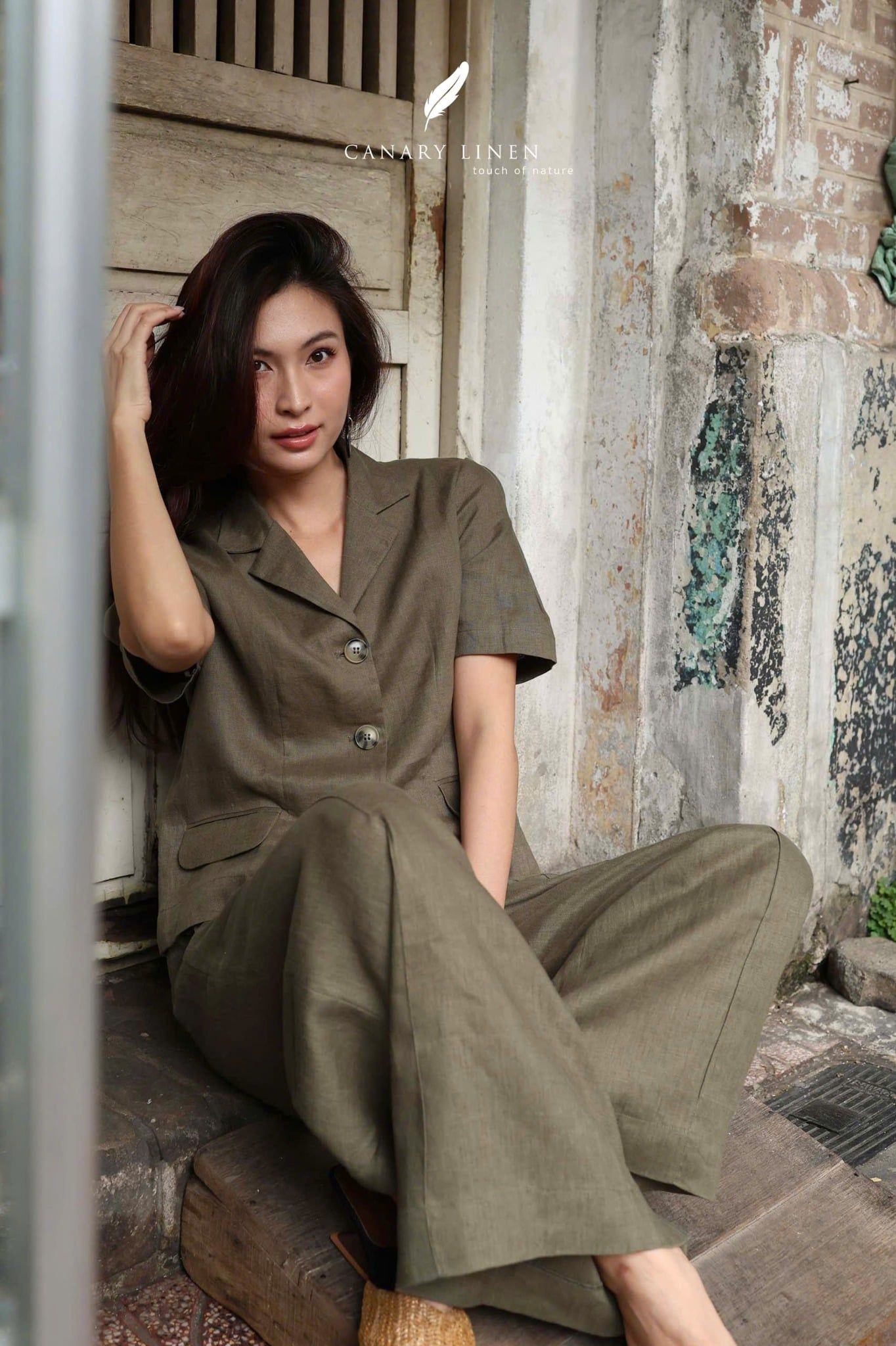  Sono Blazer - Xanh rêu 