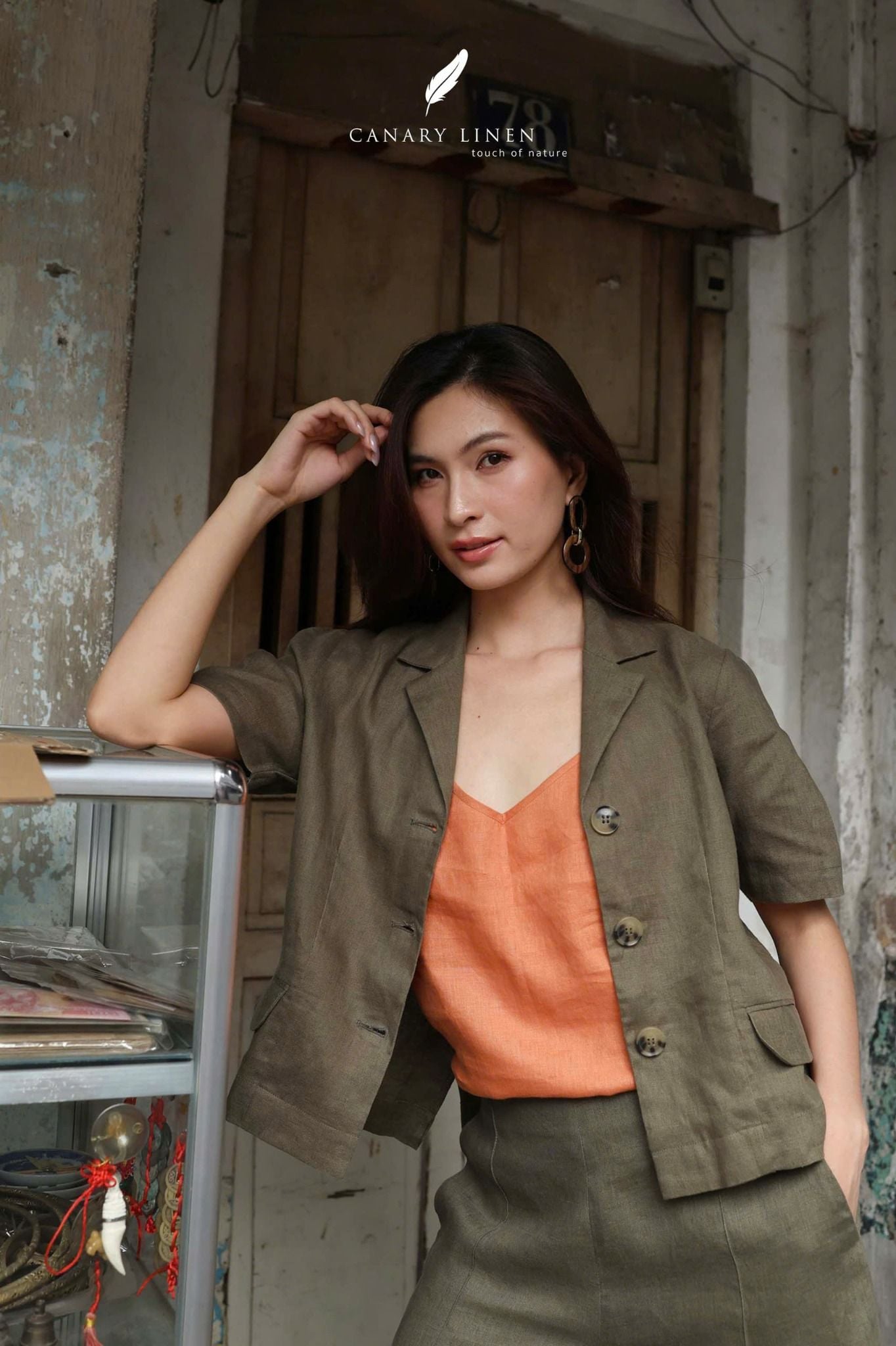  Sono Blazer - Xanh rêu 