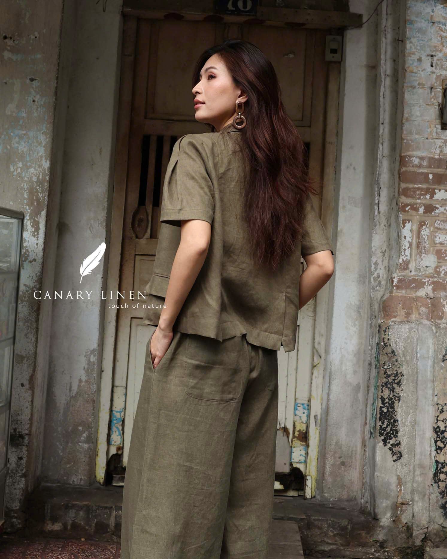  Sono Blazer - Xanh rêu 