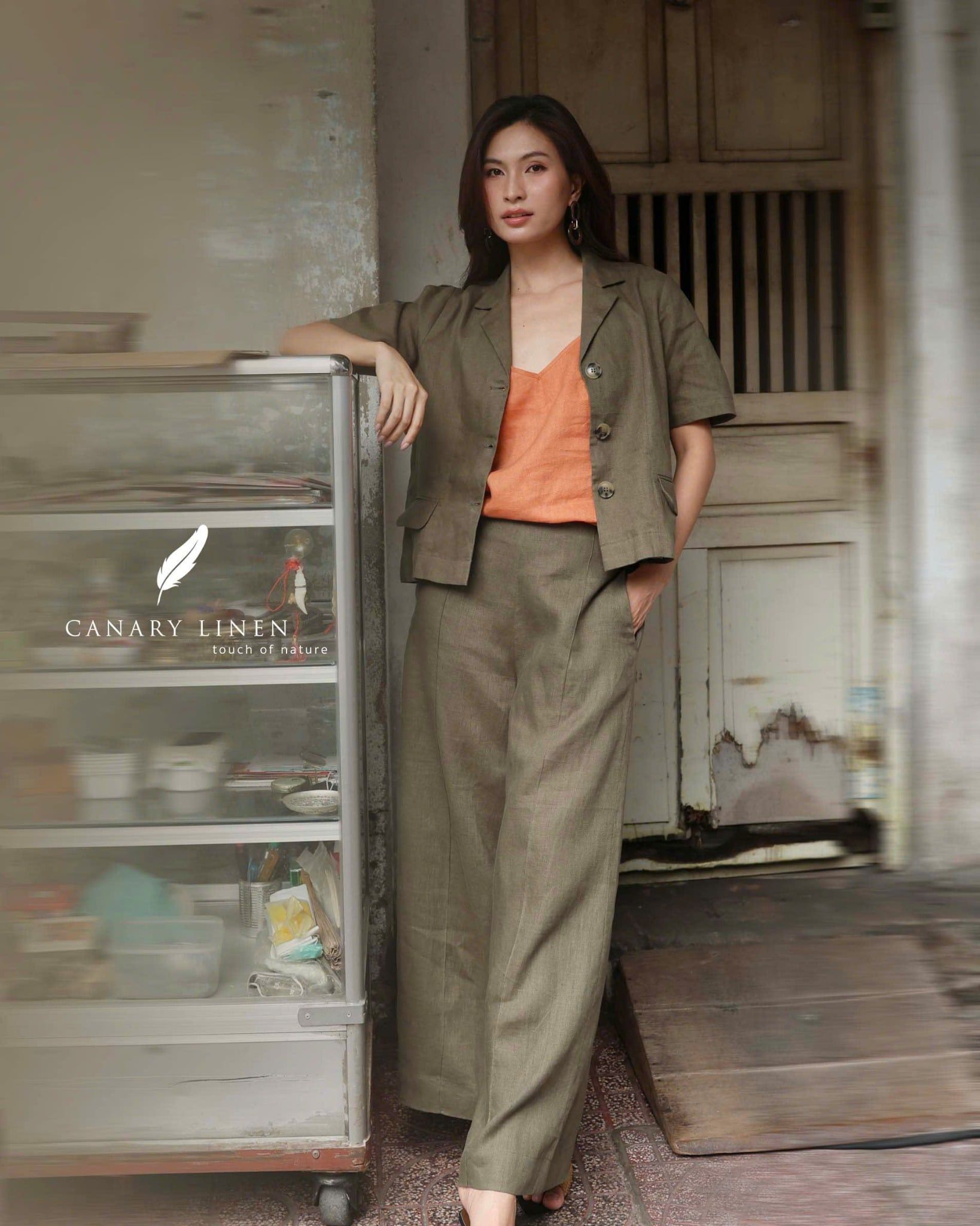  Sono Blazer - Xanh rêu 