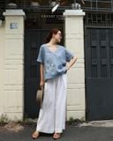  Flora Top - Xanh xám 