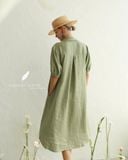  Volia Dress - Rêu nhạt 