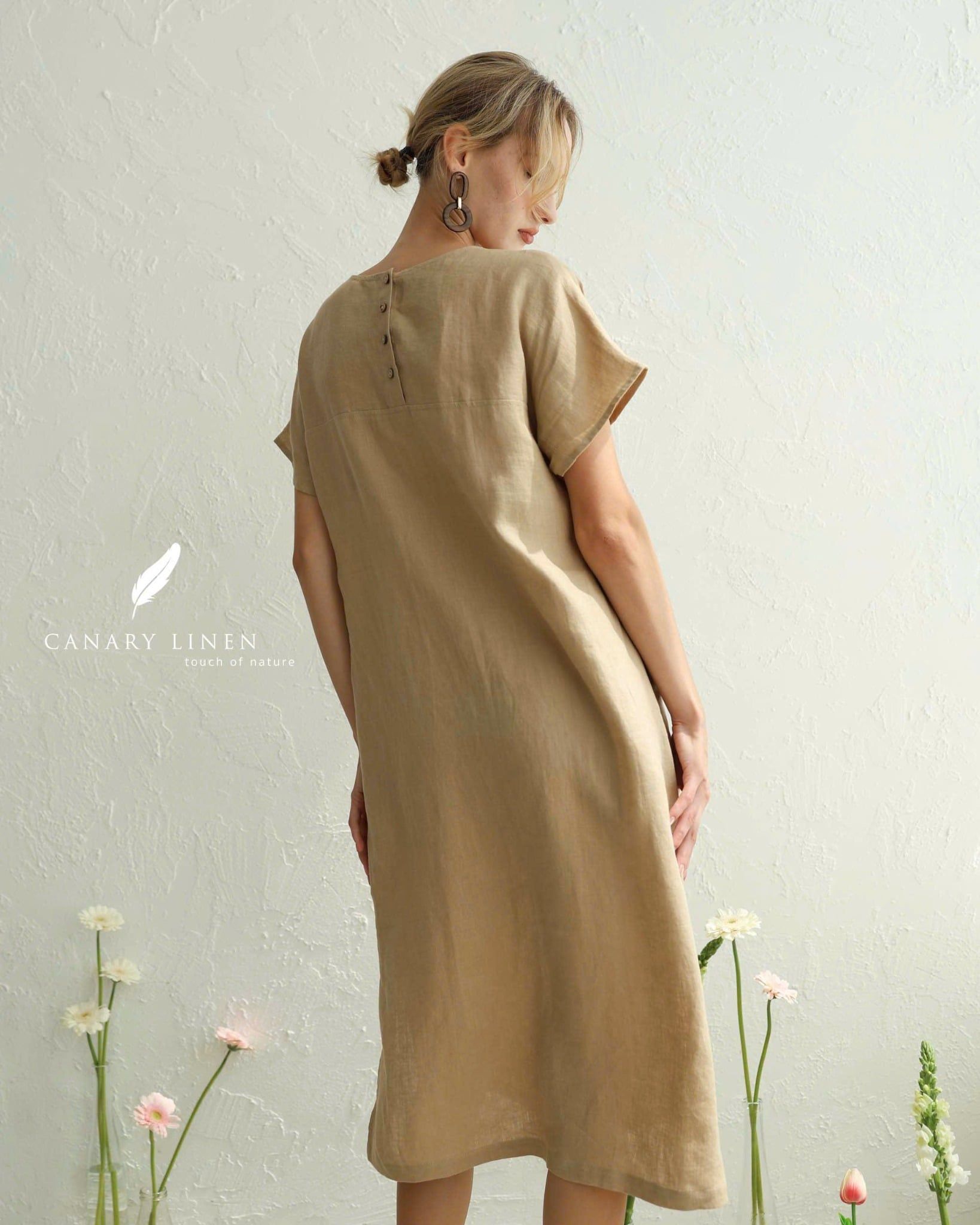  Mori Dress - Nâu nhạt 