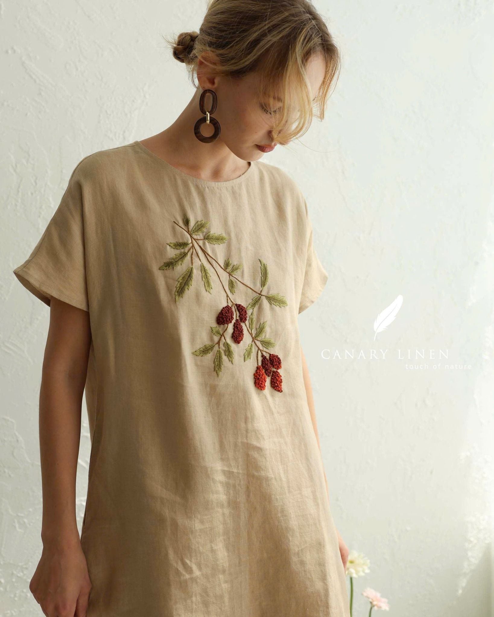  Mori Dress - Nâu nhạt 