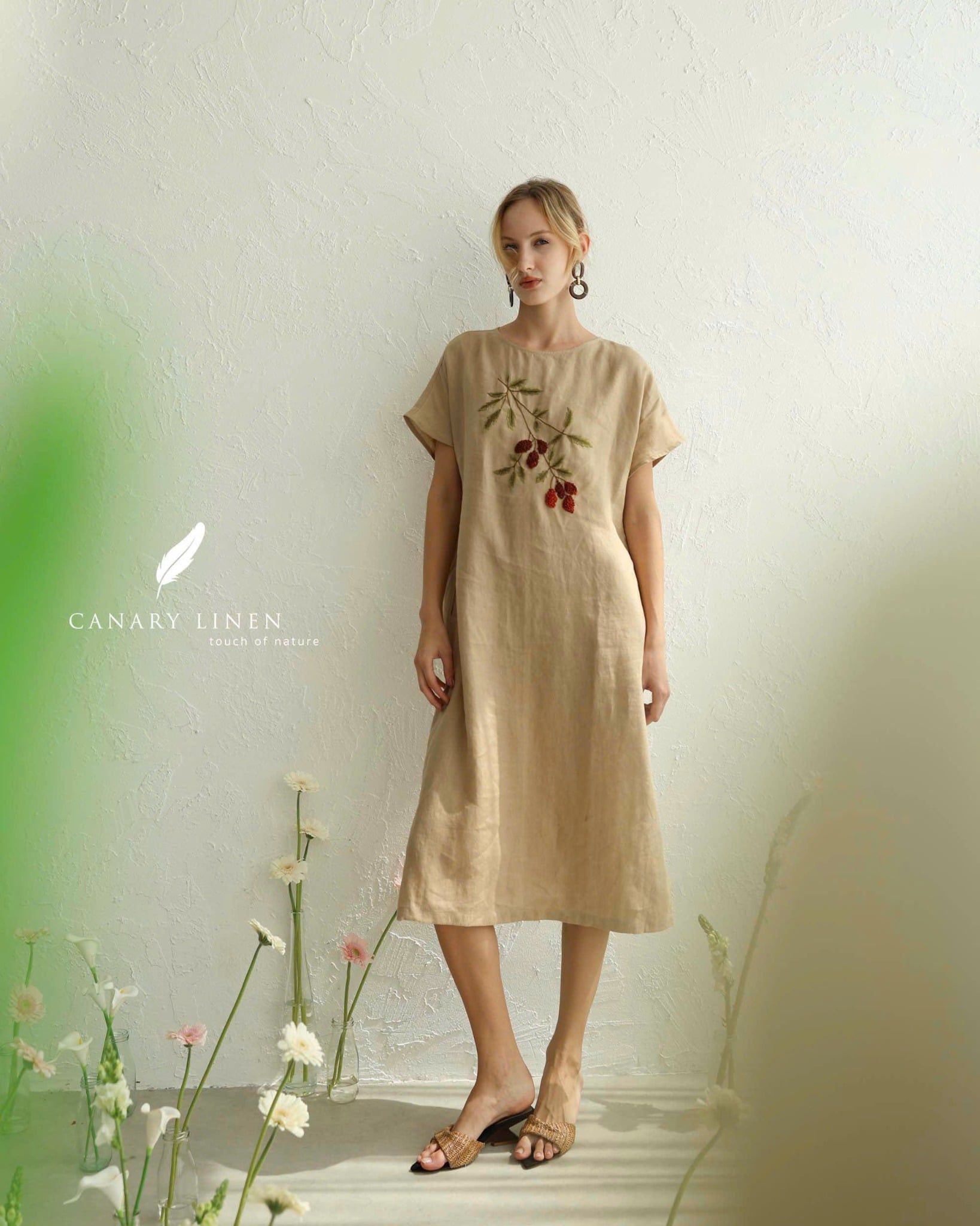  Mori Dress - Nâu nhạt 