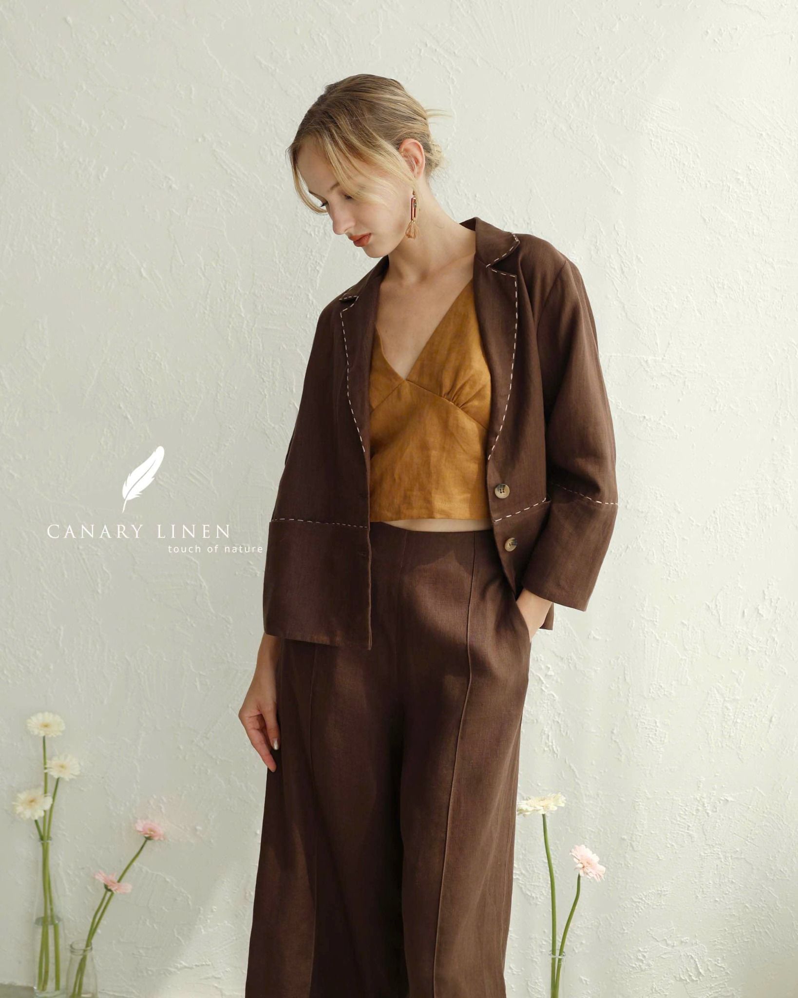  Mora Blazer - Nâu choco 