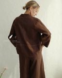 Mora Blazer - Nâu choco 