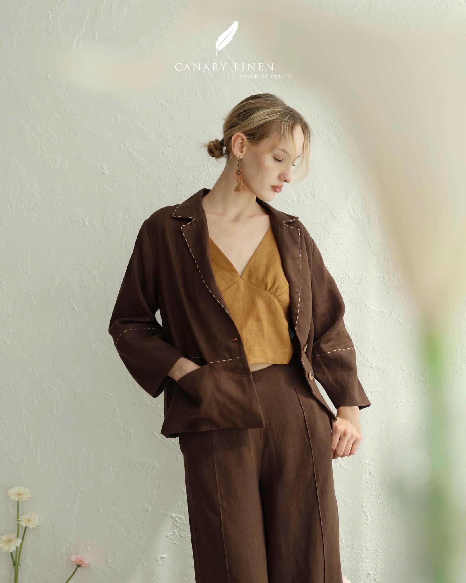  Mora Blazer - Nâu choco 