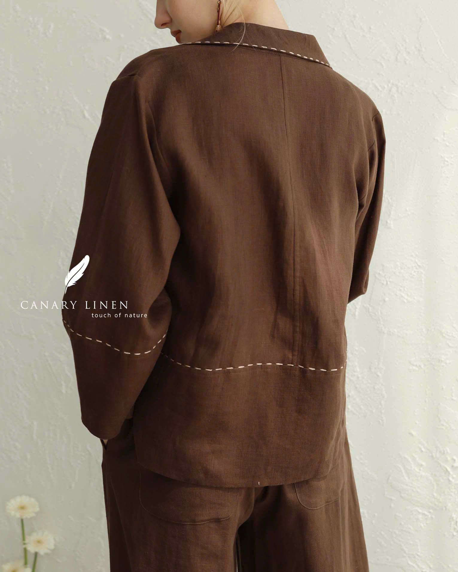  Mora Blazer - Nâu choco 