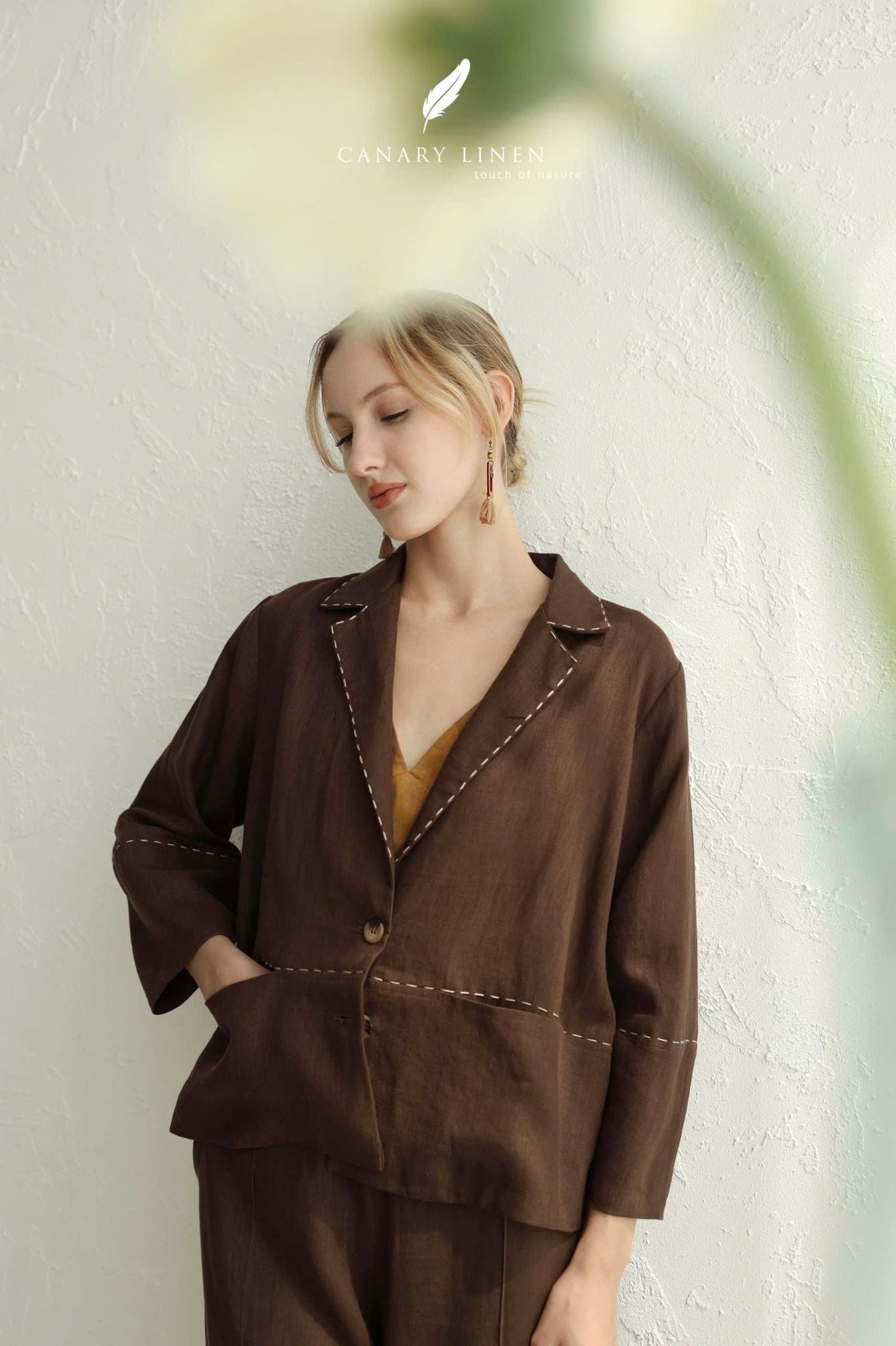  Mora Blazer - Nâu choco 
