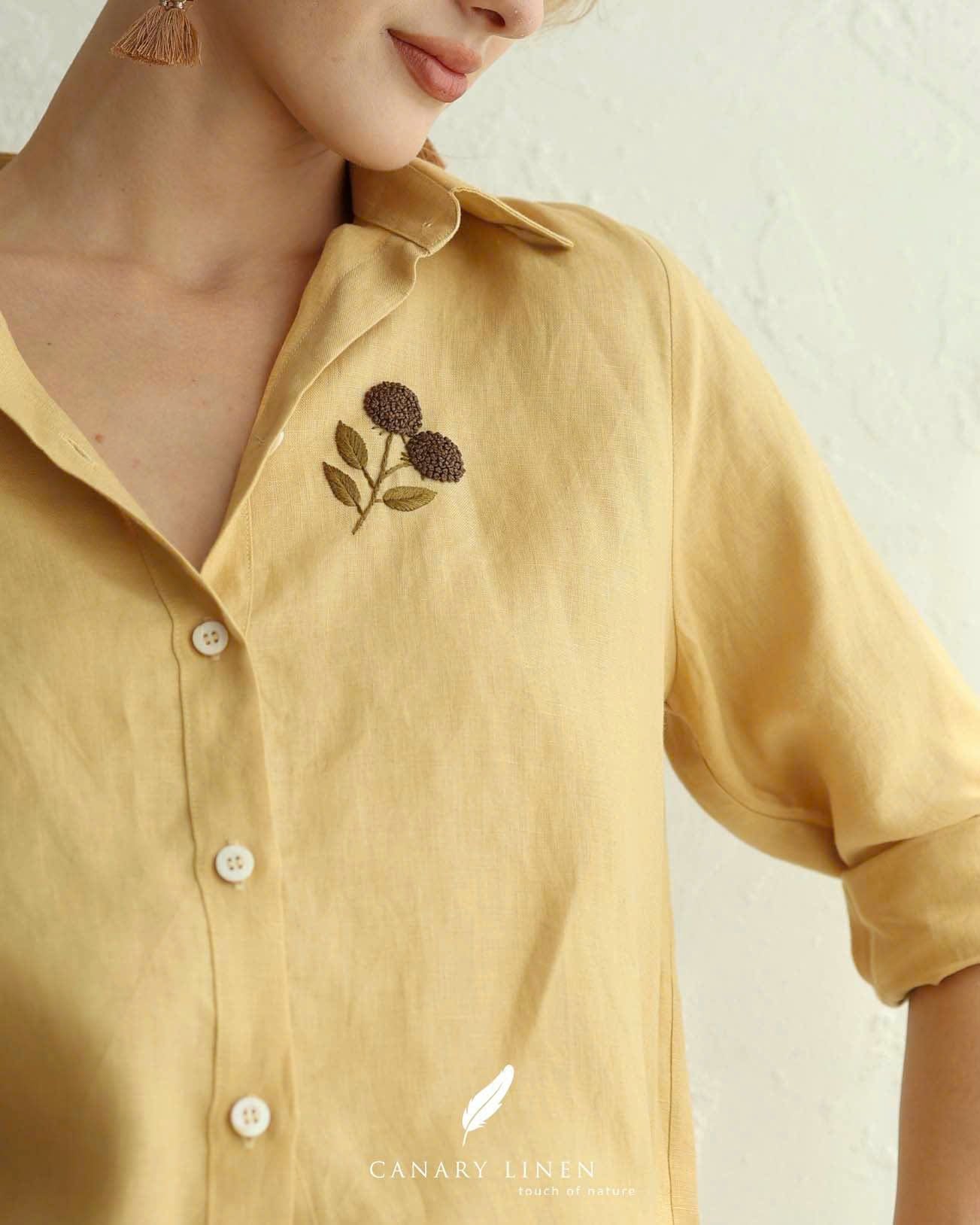  Blossy Shirt - Vàng 