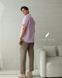  Men's Linen Stride Pants - Nâu xám 