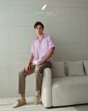  Men's Linen Stride Pants - Nâu xám 