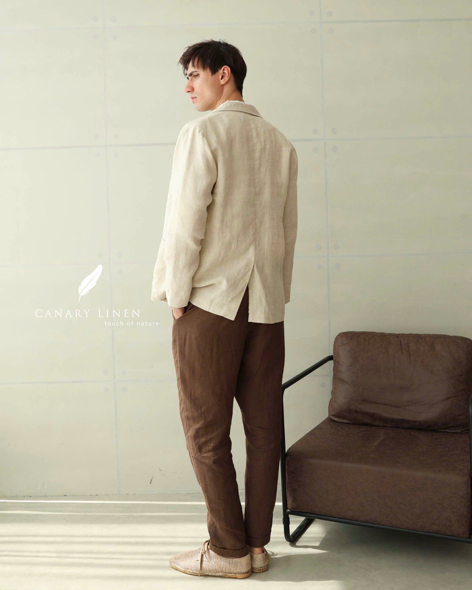  Atlas Line Pants - Nâu choco 