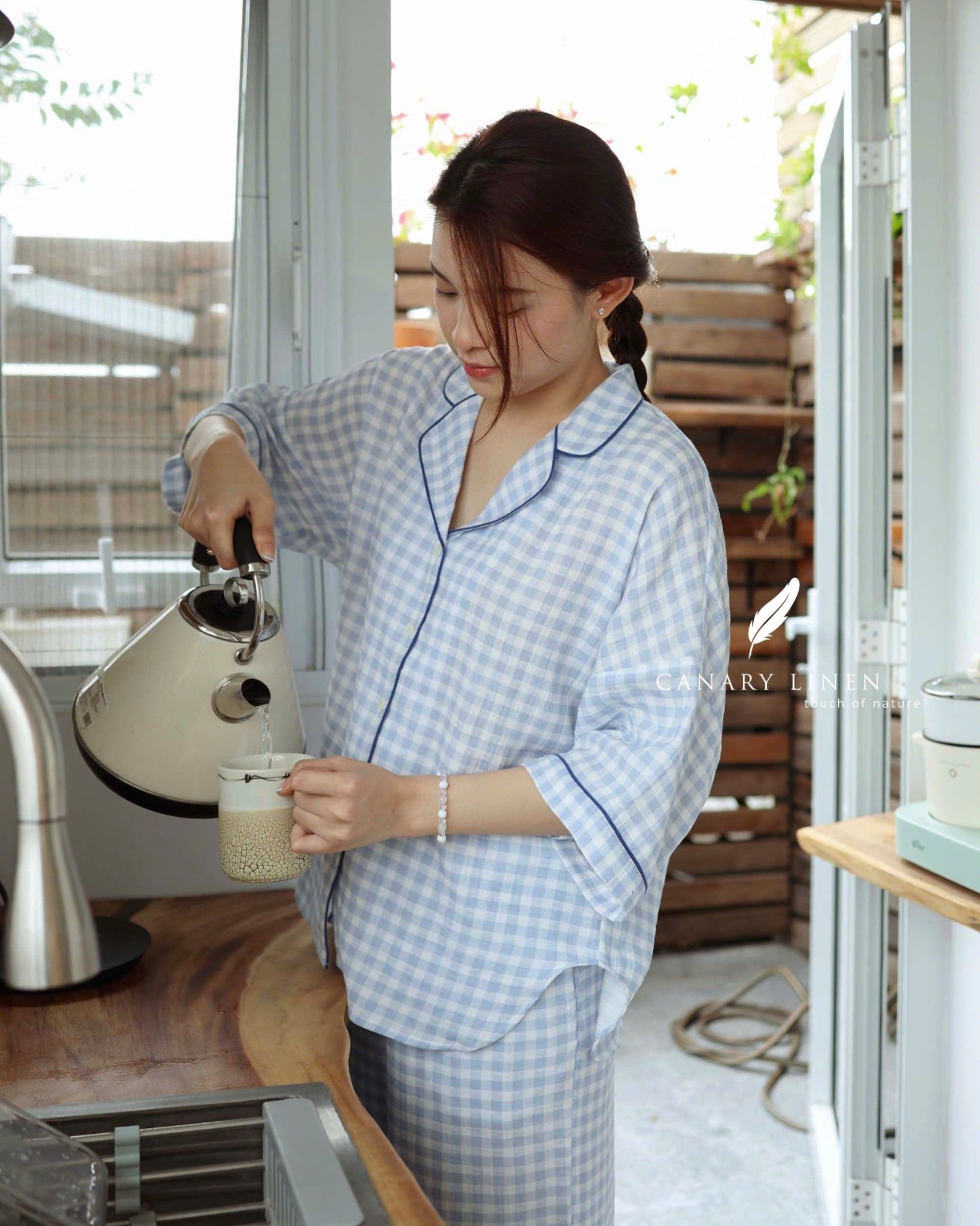  Calma Set - Caro xanh dương 