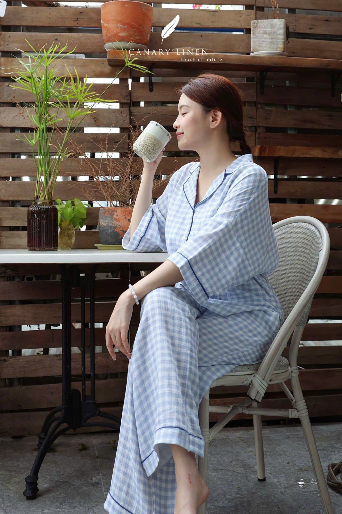  Calma Set - Caro xanh dương 