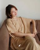  Celia Dress - Nâu be 
