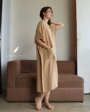  Celia Dress - Nâu be 