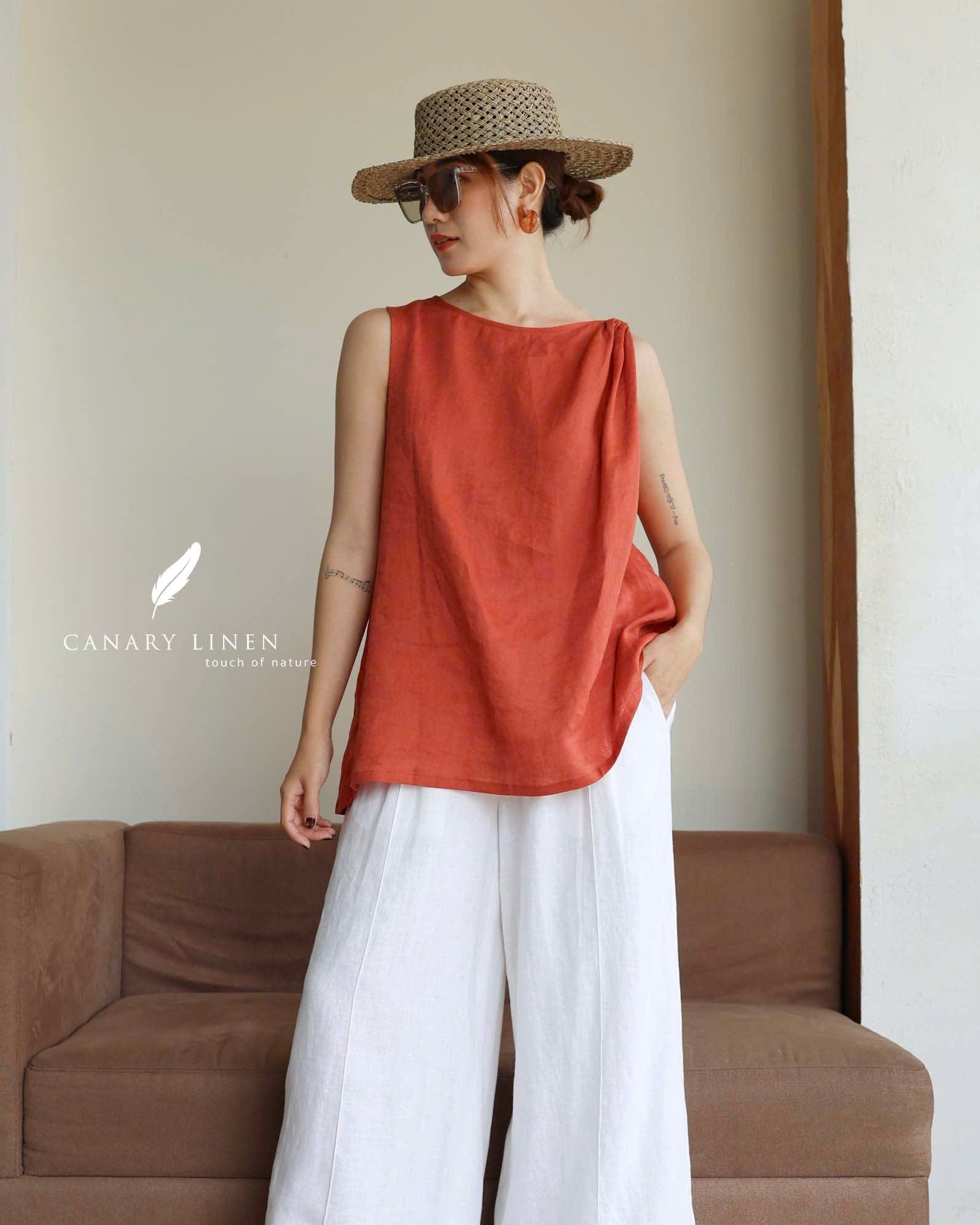  Muse Top - Đỏ cam 