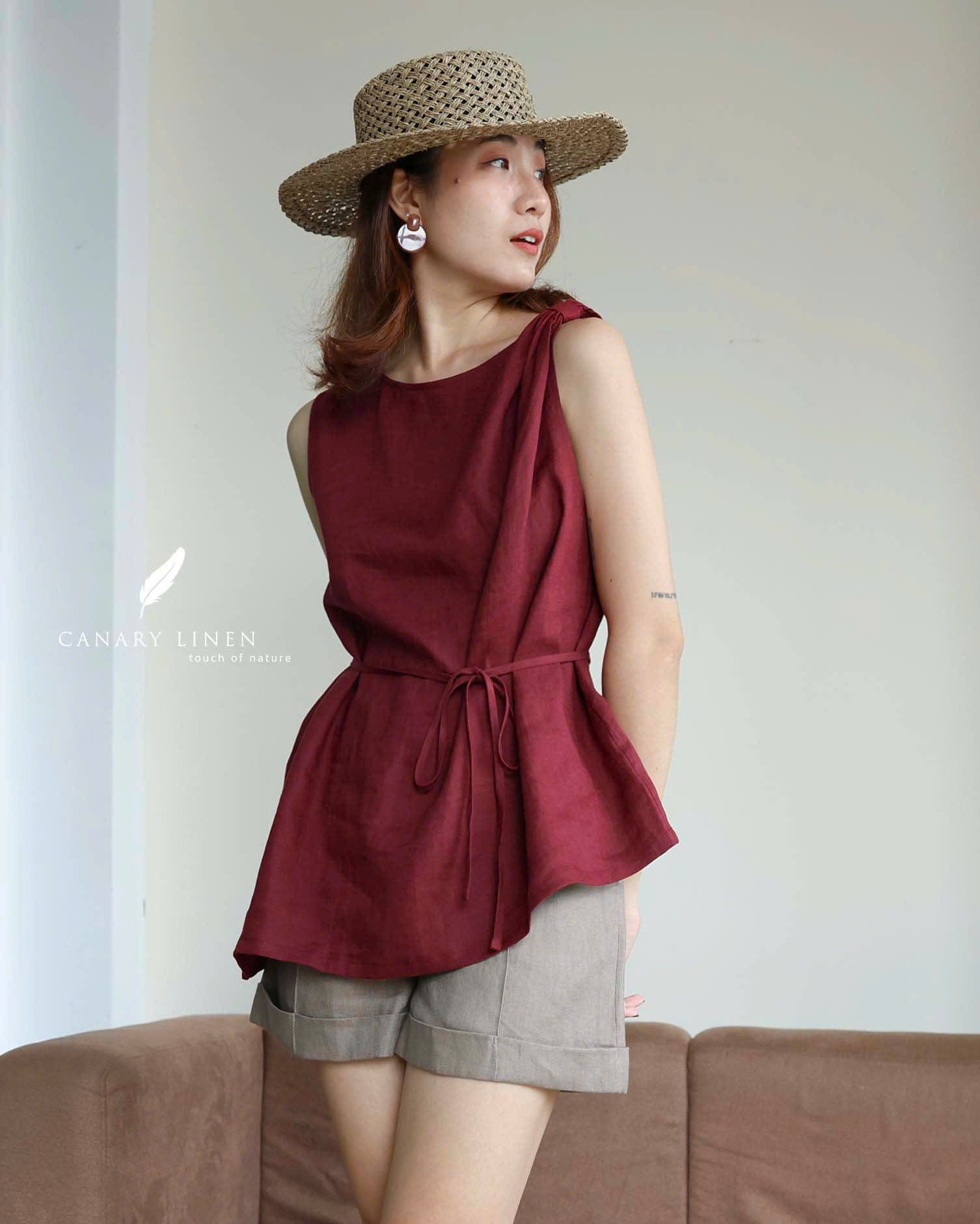  Line Shorts - Nâu xám 