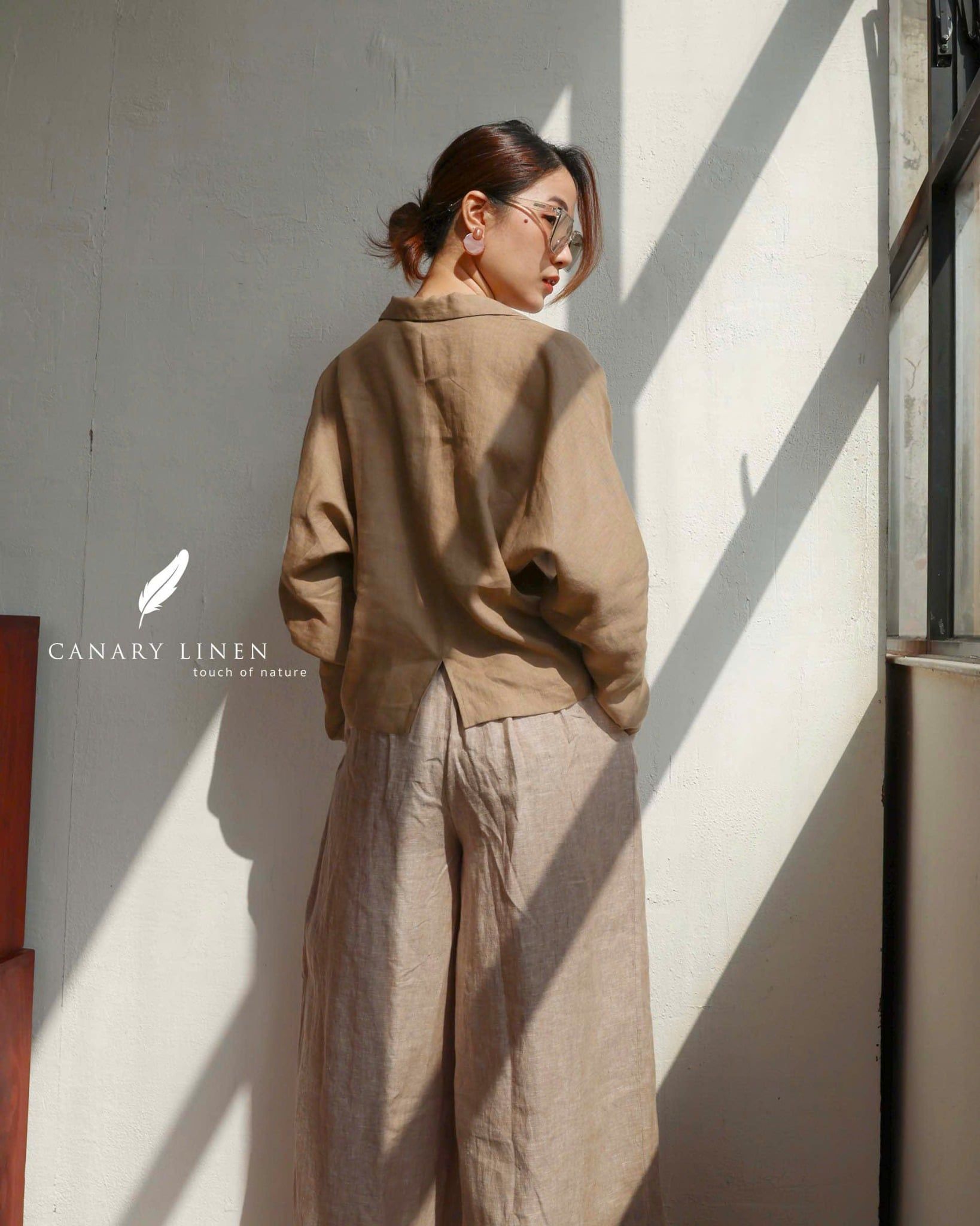  Stell Shirt - Nâu nhạt 