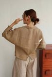  Stell Shirt - Nâu nhạt 
