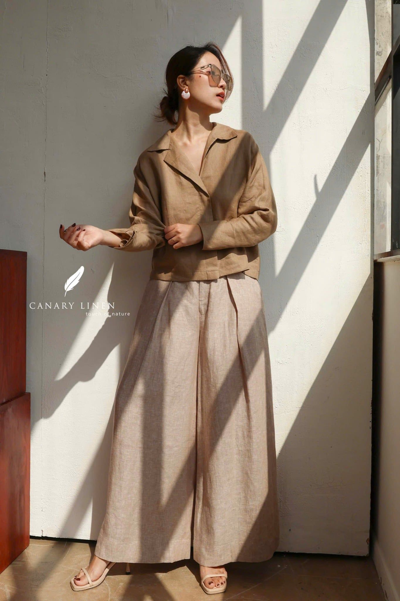  Stell Shirt - Nâu nhạt 