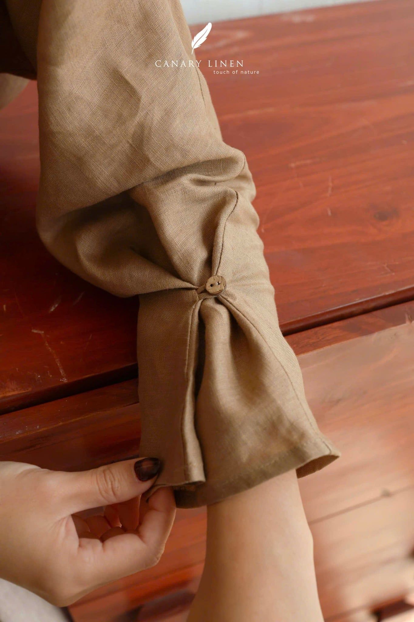  Stell Shirt - Nâu nhạt 