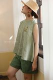  Aline Top - Rêu nhạt 