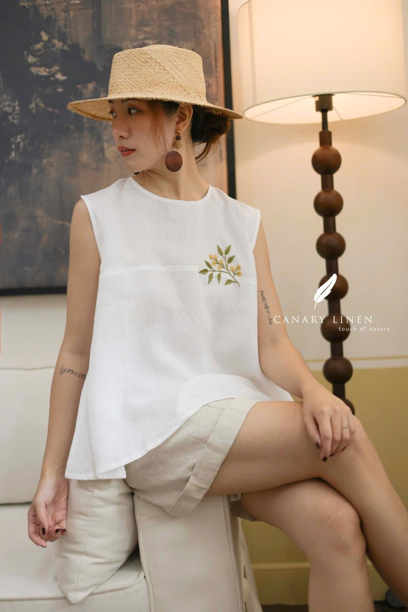  Aline Top - Trắng 