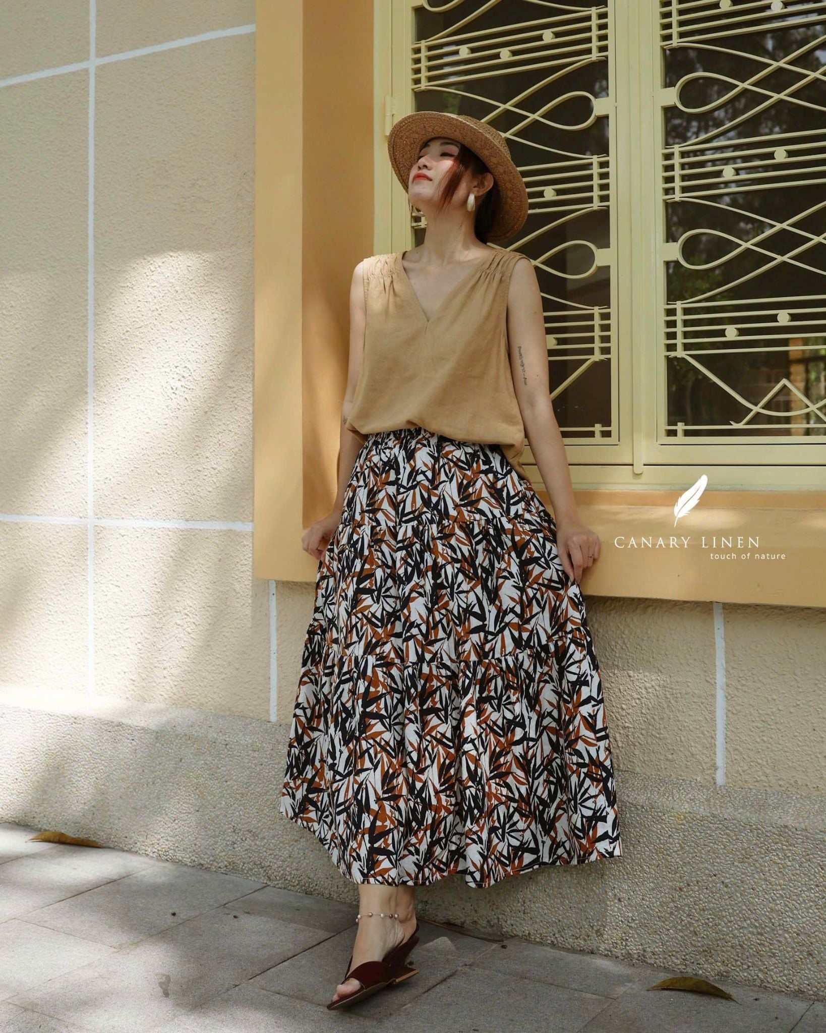  Tiered Maxi Skirt - Lá Trúc 