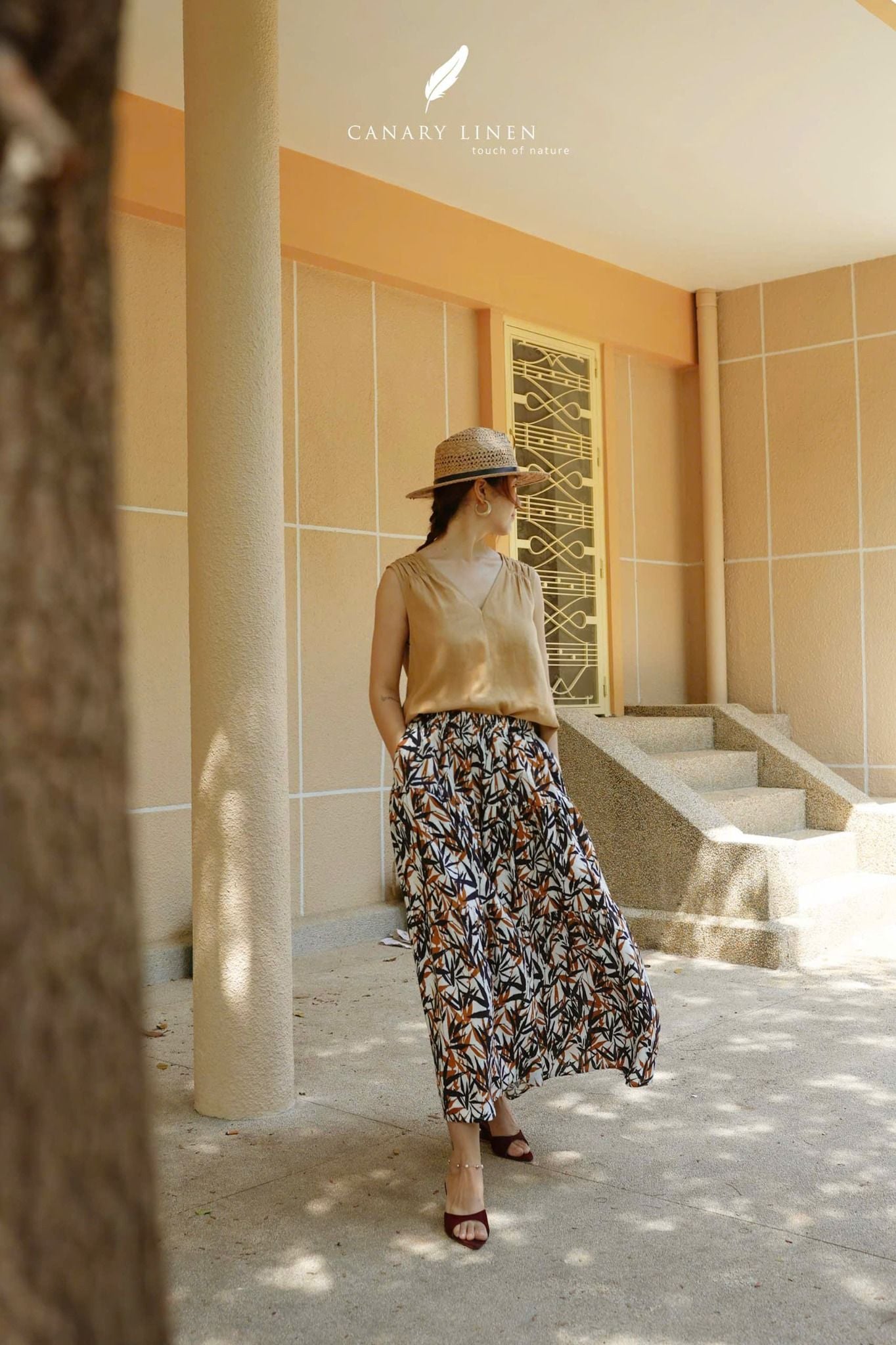  Tiered Maxi Skirt - Lá Trúc 