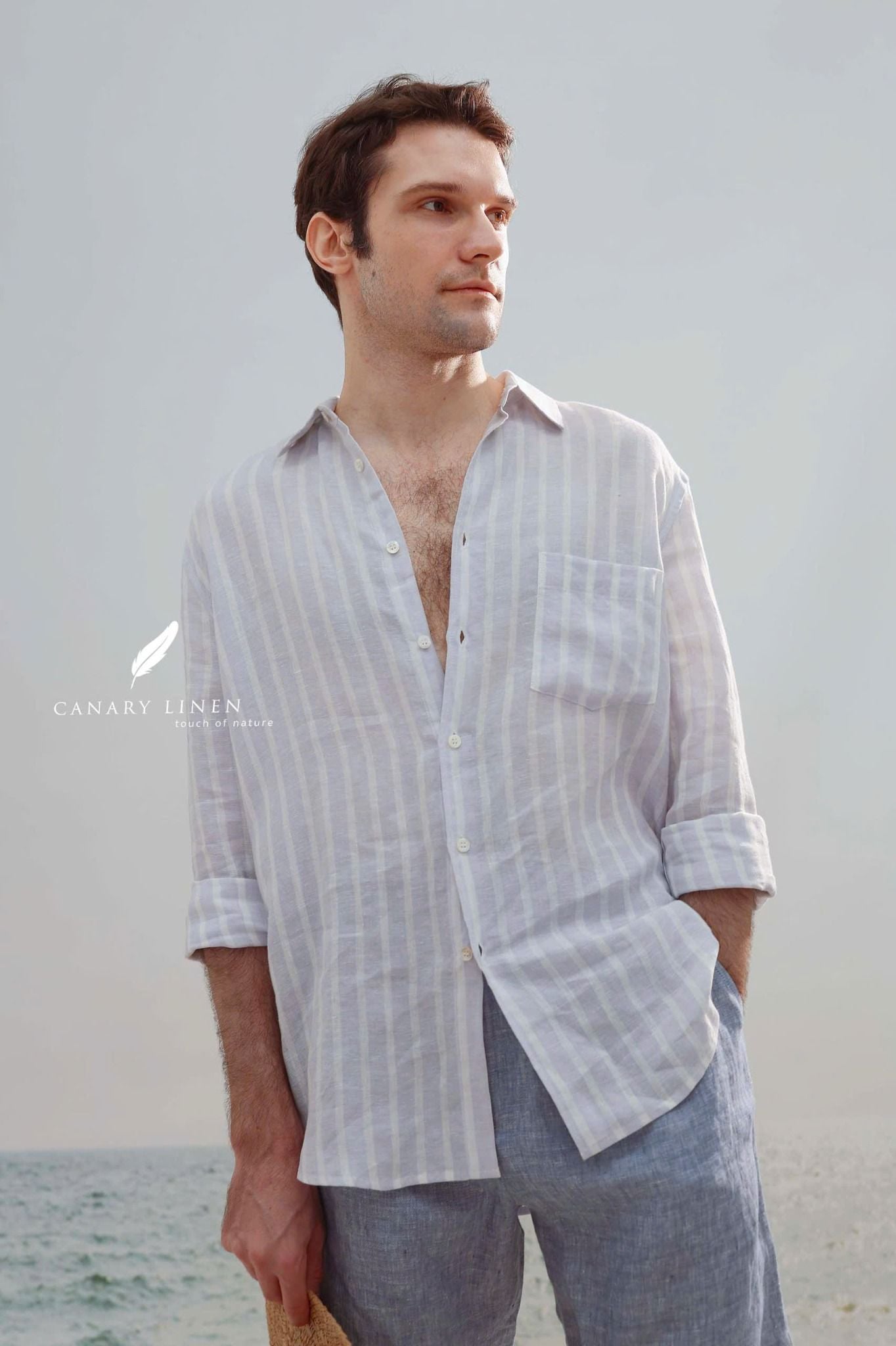  Nomad Shirt - Sọc xanh 