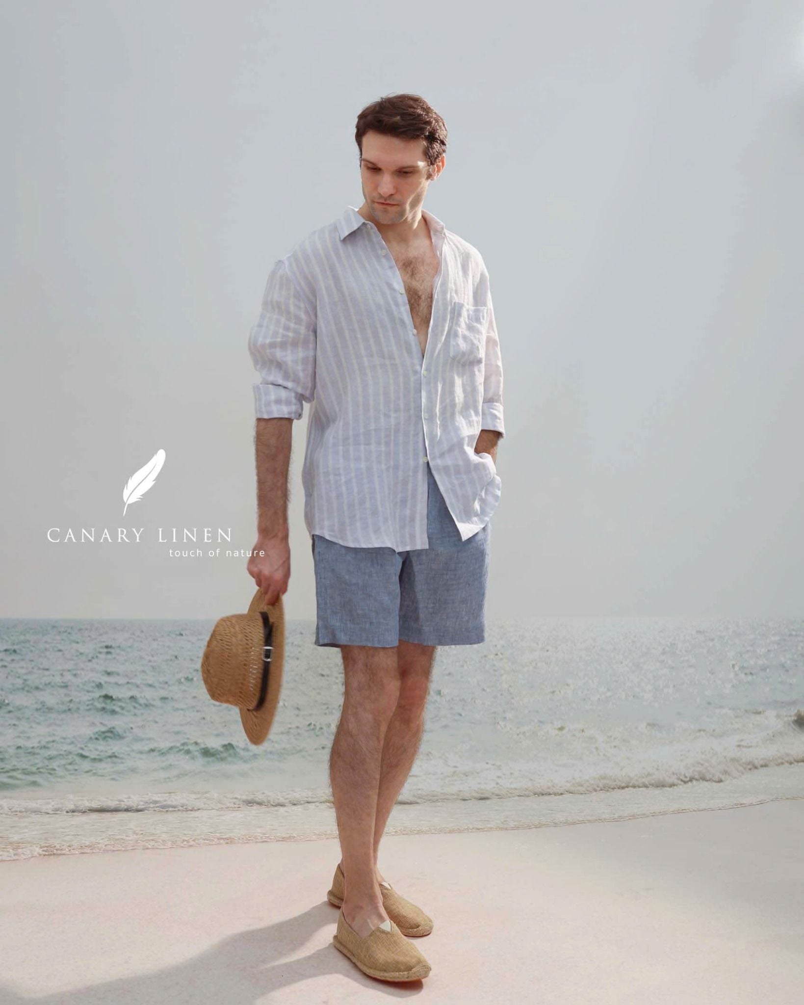 Nomad Shirt - Sọc xanh 