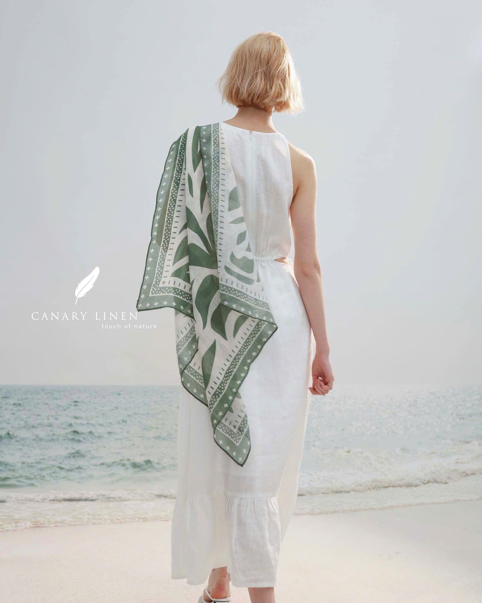  Clara Scarf - Xanh 